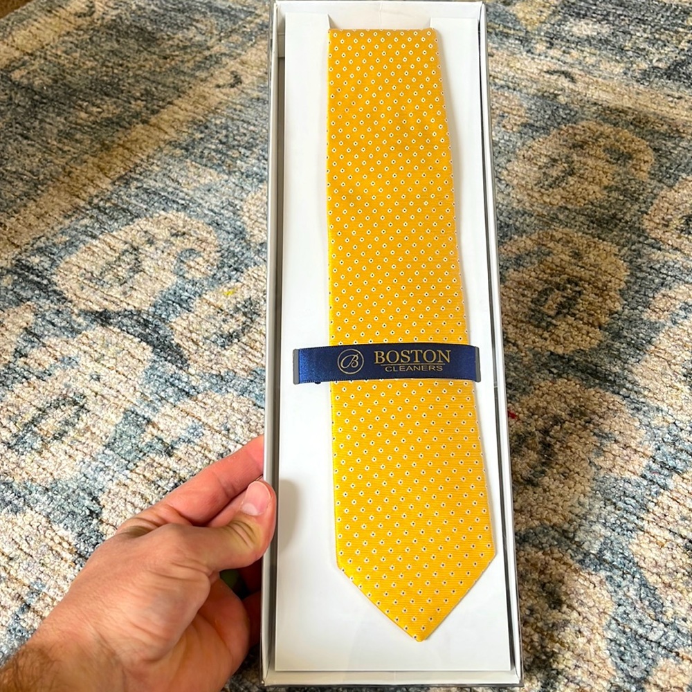 Gold and blue tie. Brand new.